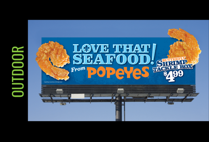 Love That Seafood Outdoor Billboard